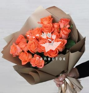 «Букет роз Огонёк»
