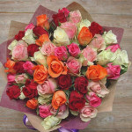51 роза «Белоснежный №1» - магазин цветов «Лепесток» в Курске
