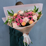 «Стильные белые тюльпаны » - магазин цветов «Лепесток» в Курске