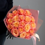 «Лавандовые розы с эвкалиптом» - магазин цветов «Лепесток» в Курске
