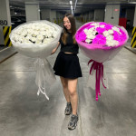 «15 бордовых роз» - магазин цветов «Лепесток» в Курске