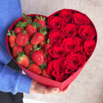 «Нежнейший букет из альстромерии и роз» - магазин цветов «Лепесток» в Курске