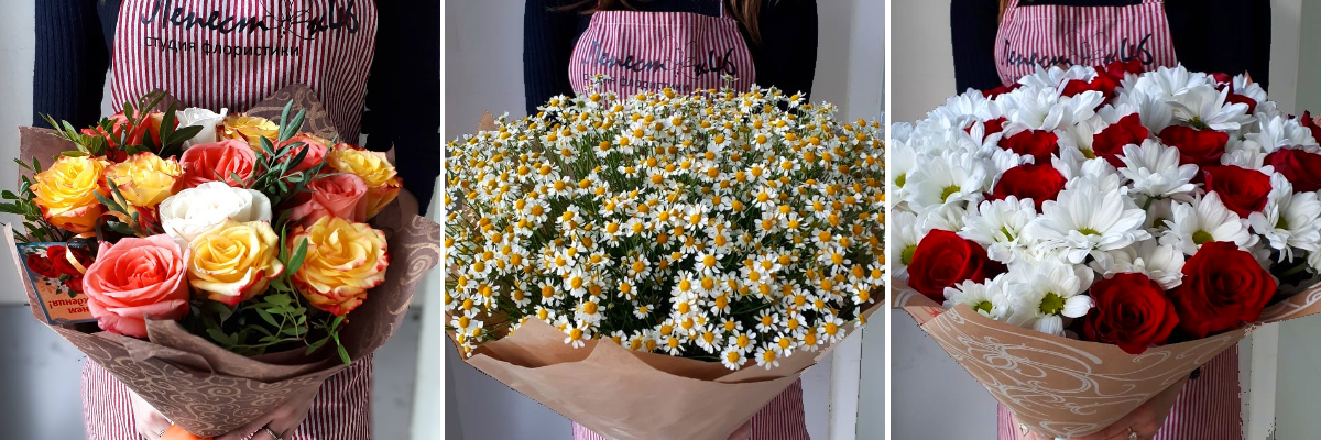 Наши букеты цветов в Курске от салона цветов «Лепесток», доставка букетов